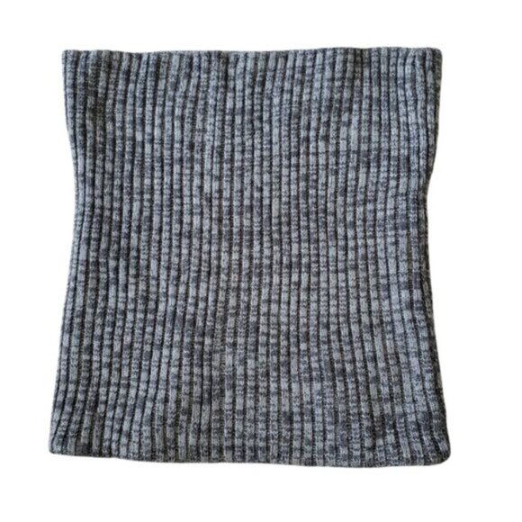 Aritzia Wilfred Free Merino Wool Soft Grey Chunky Infinity Snood Circle Scarf - Picture 2 of 5